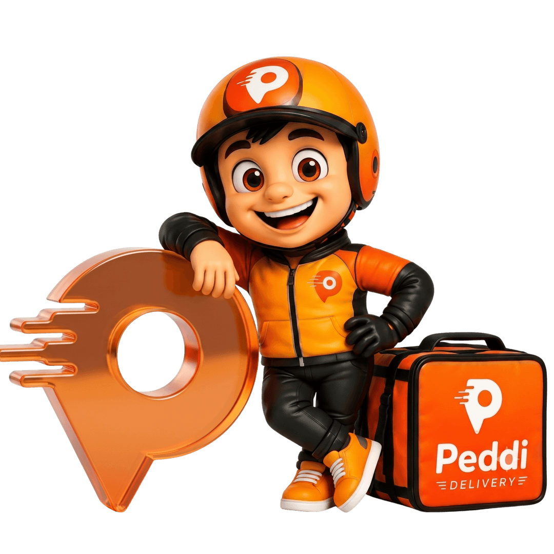 Mascote oficial da Peddi Delivery